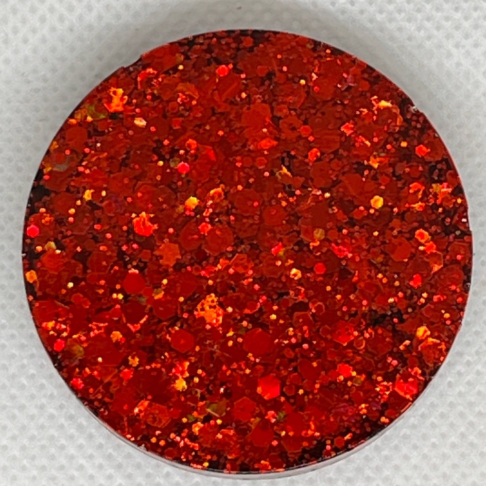 New! Red holographic pop socket.